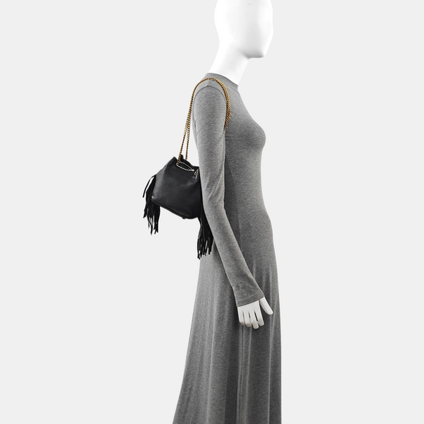 Calfskin Shoulder Bag Black