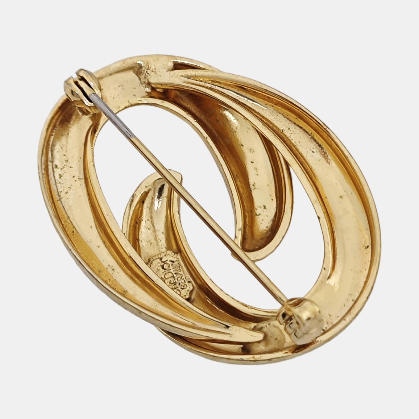 Metal Gold Brooch
