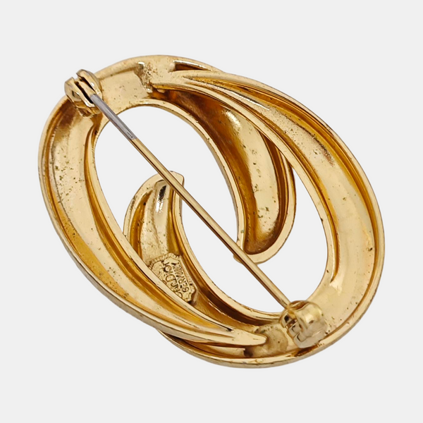 Metal Gold Brooch