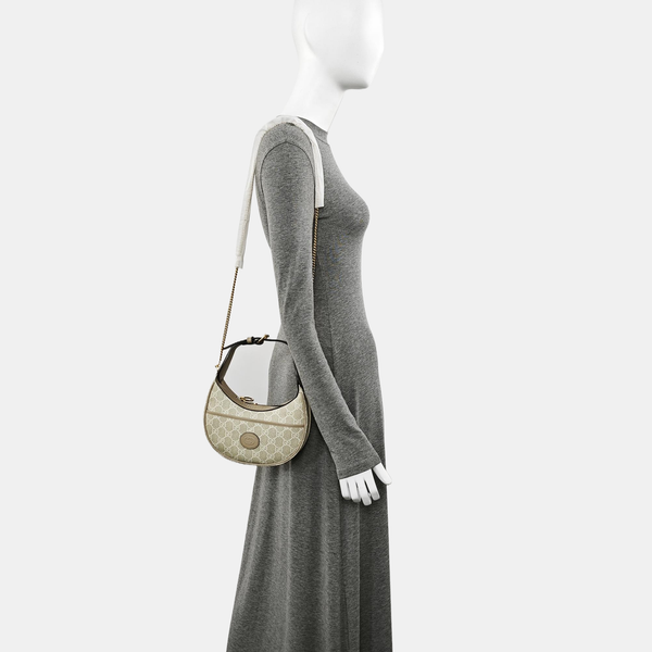 Monogram Coated Canvas Shoulder Bag Beige