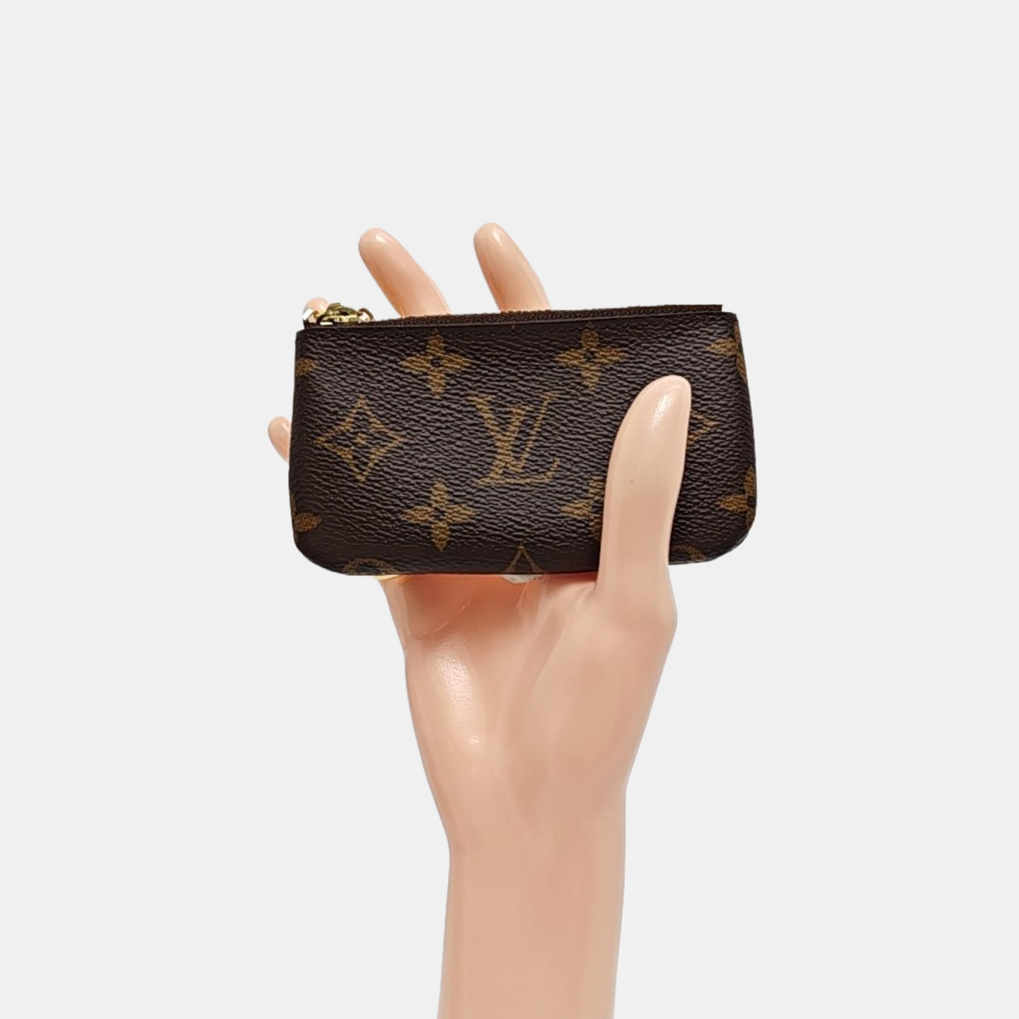 Monogram Coated Canvas Coin Purse Brown