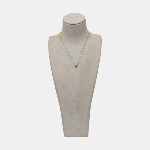 Pop H Metal Gold Necklace