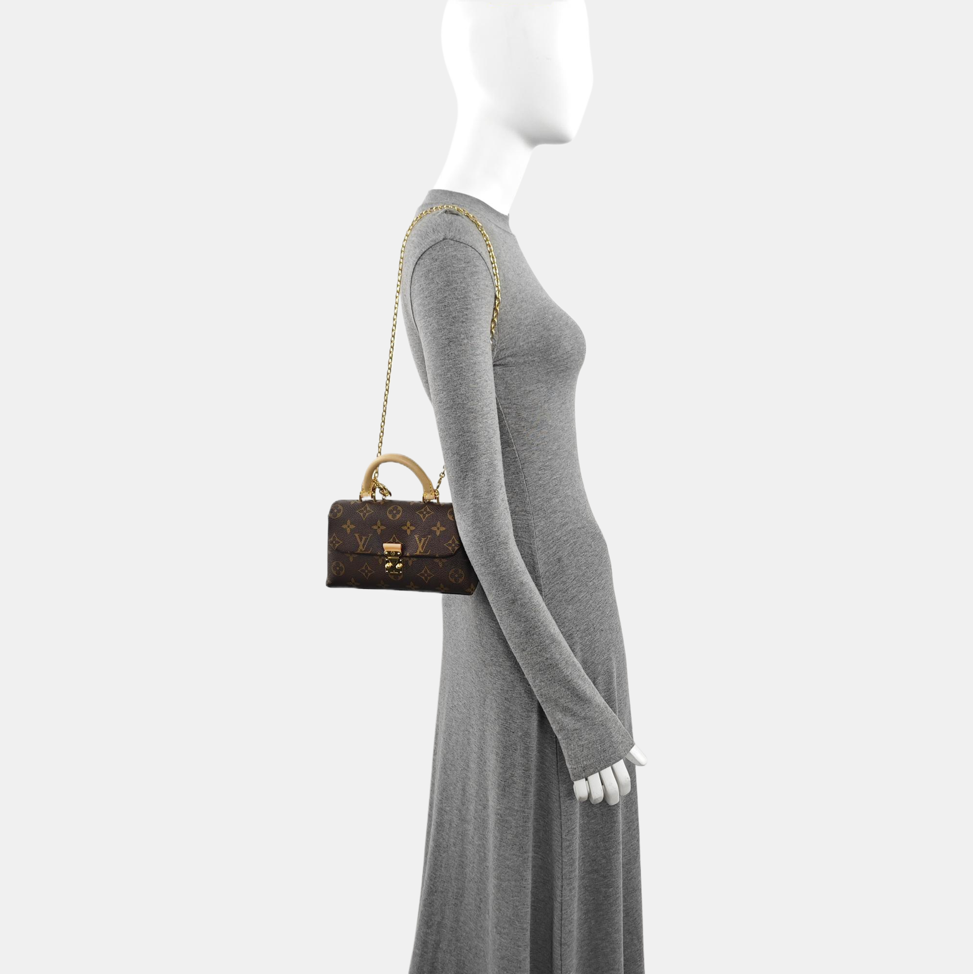 MADELEINE Monogram Coated Canvas Brown