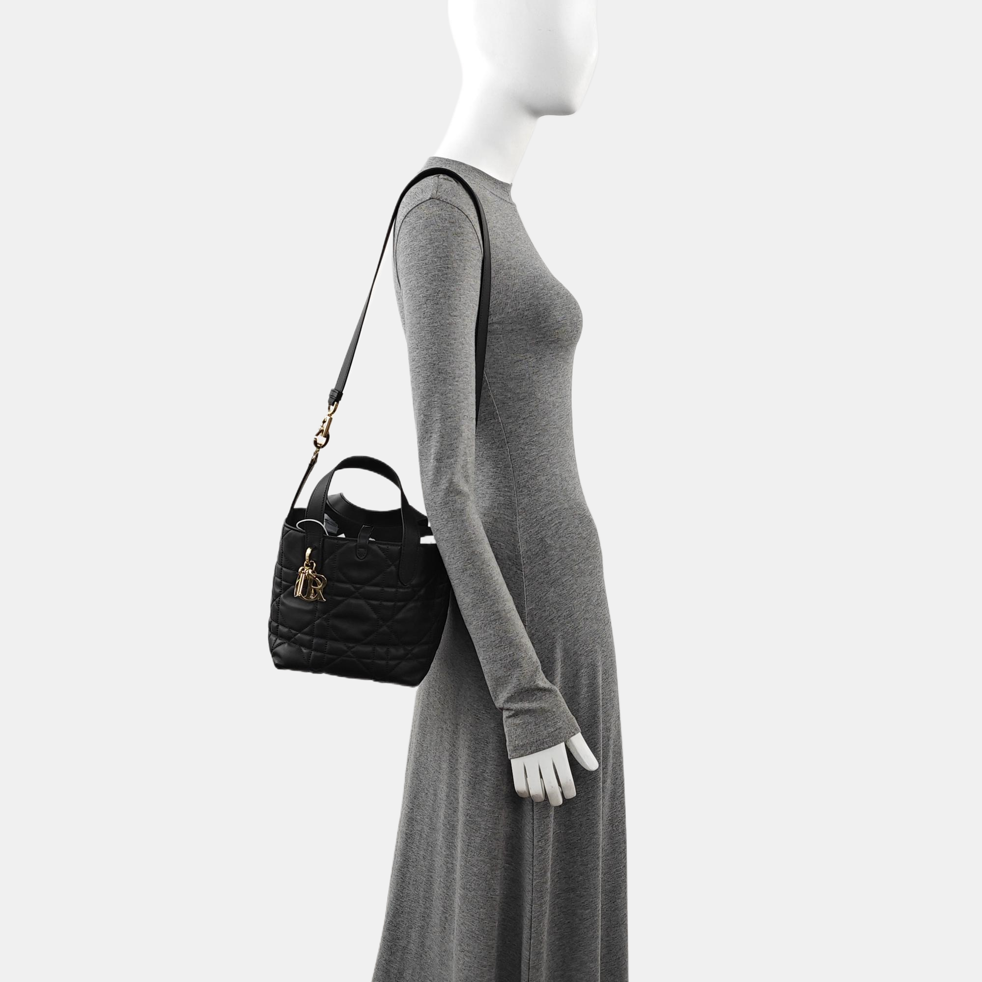 Toujours Small Cannage Calfskin Black