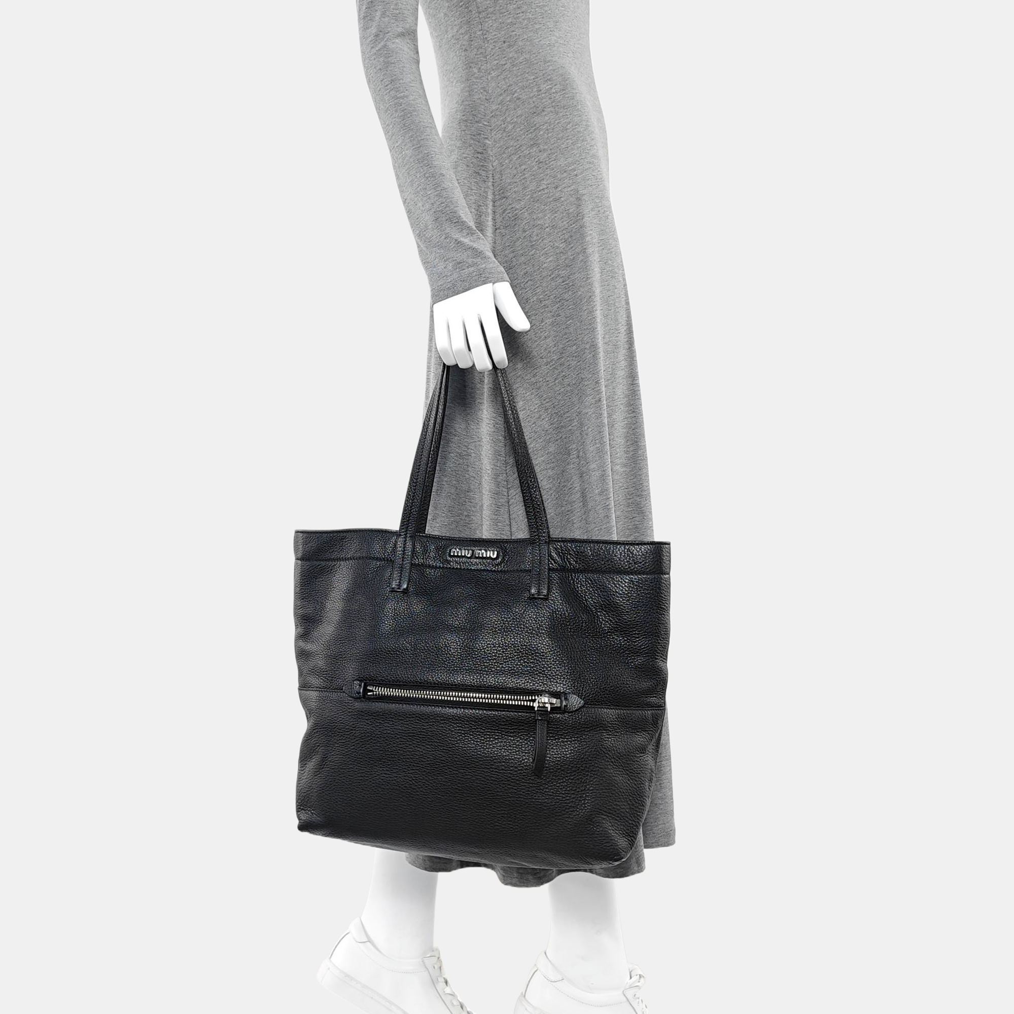 Calfskin Tote Bag Black