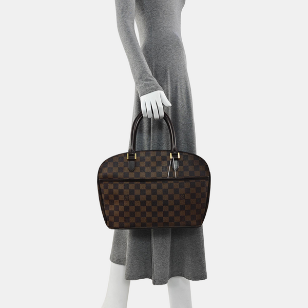 SARRIA HORIZONTAL Damier Ebene Coated Canvas Brown