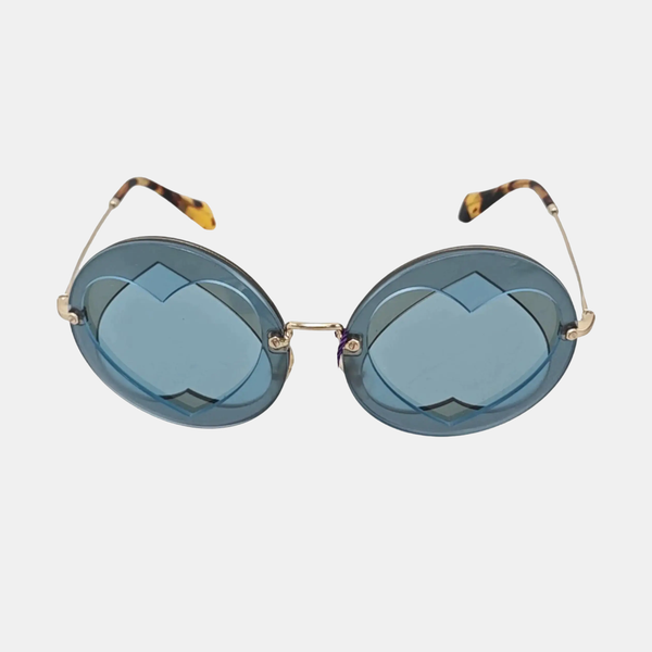 Metal Sunglasses Blue