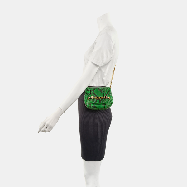 Nubuck Tigrette Python Green
