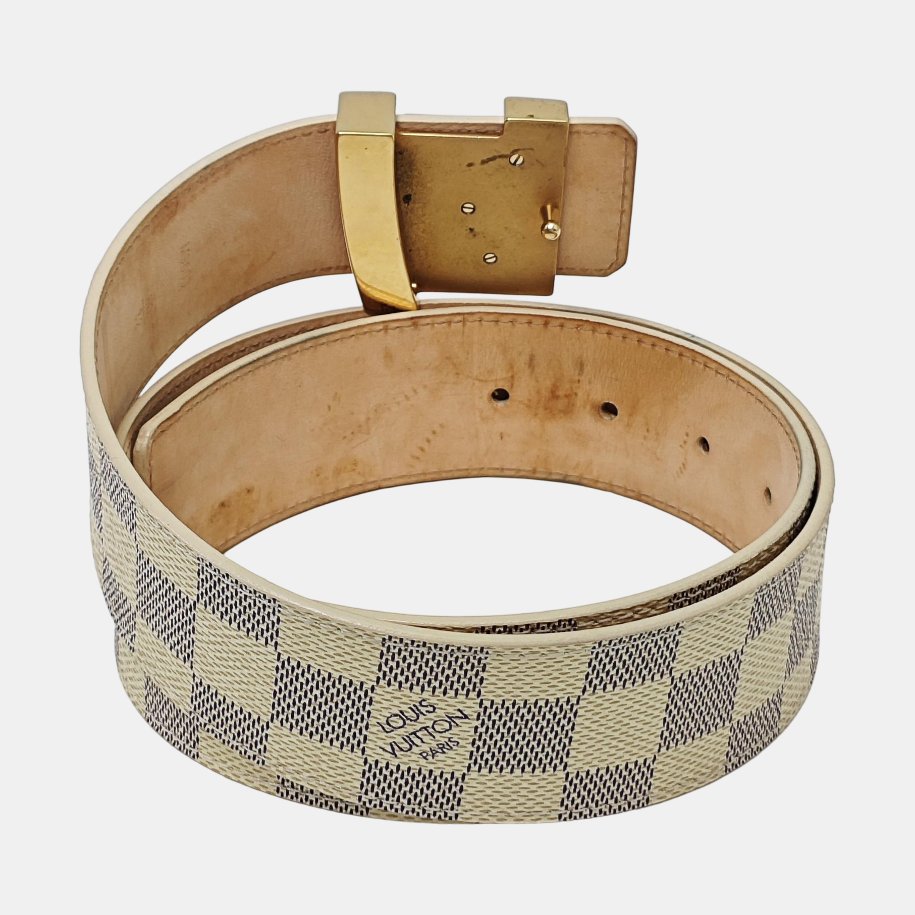 Coated Canvas Belt White