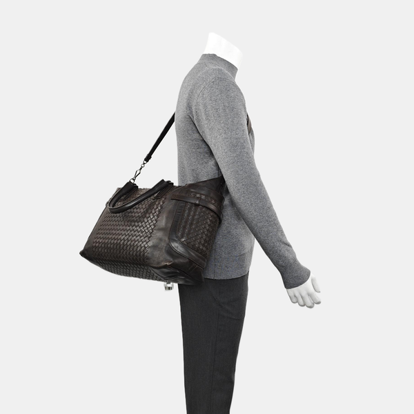 Calfskin Shoulder Bag Brown