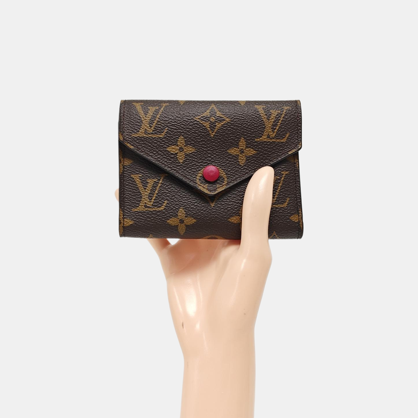VICTORINE Monogram Coated Canvas Brown Wallet