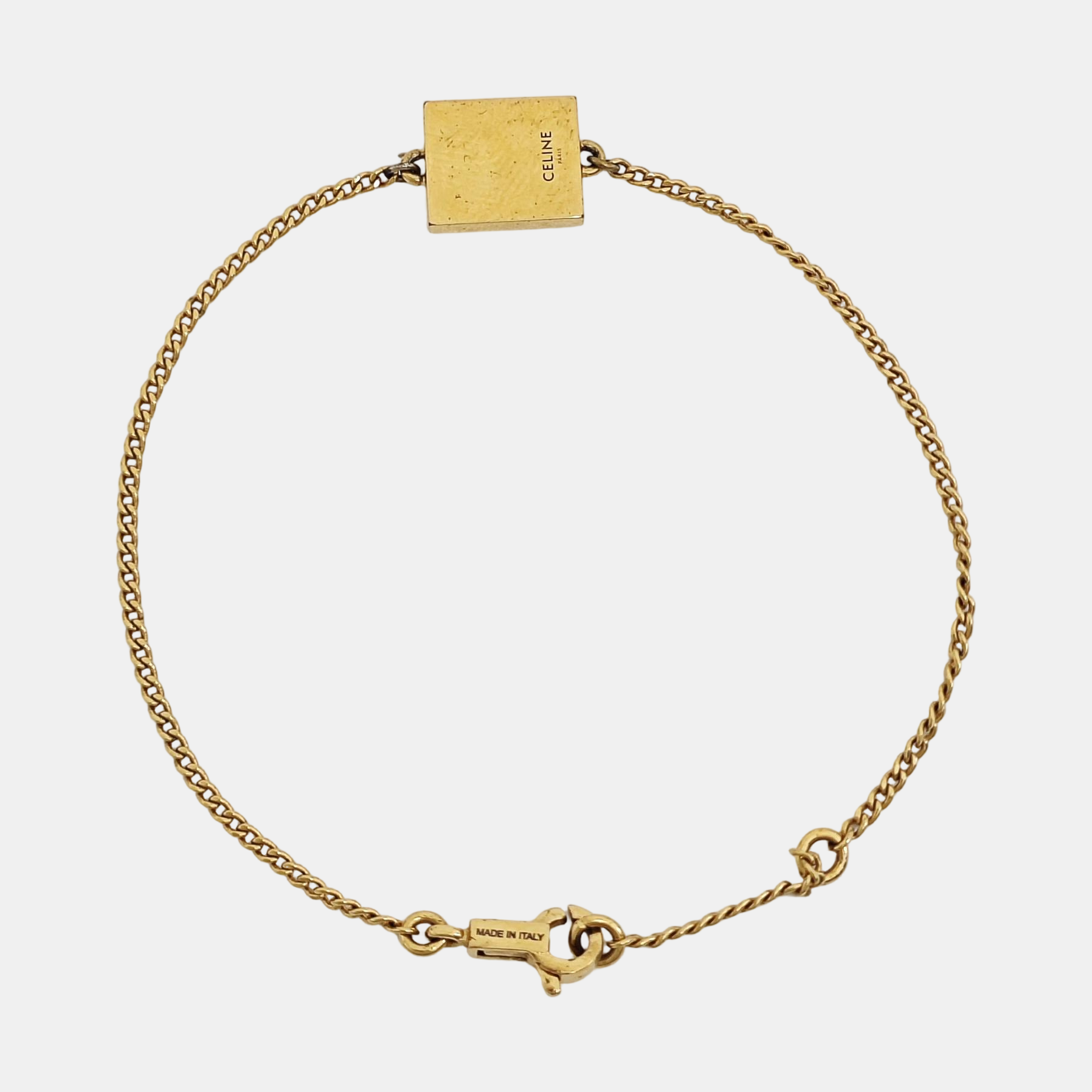 ALPHABET Metal Gold Bracelet