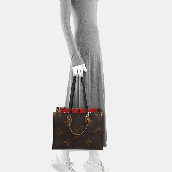 ONTHEGO MM Monogram Coated Canvas Brown