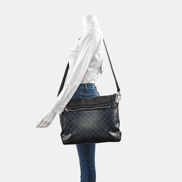 GREENWICH Damier Coated Canvas Blue