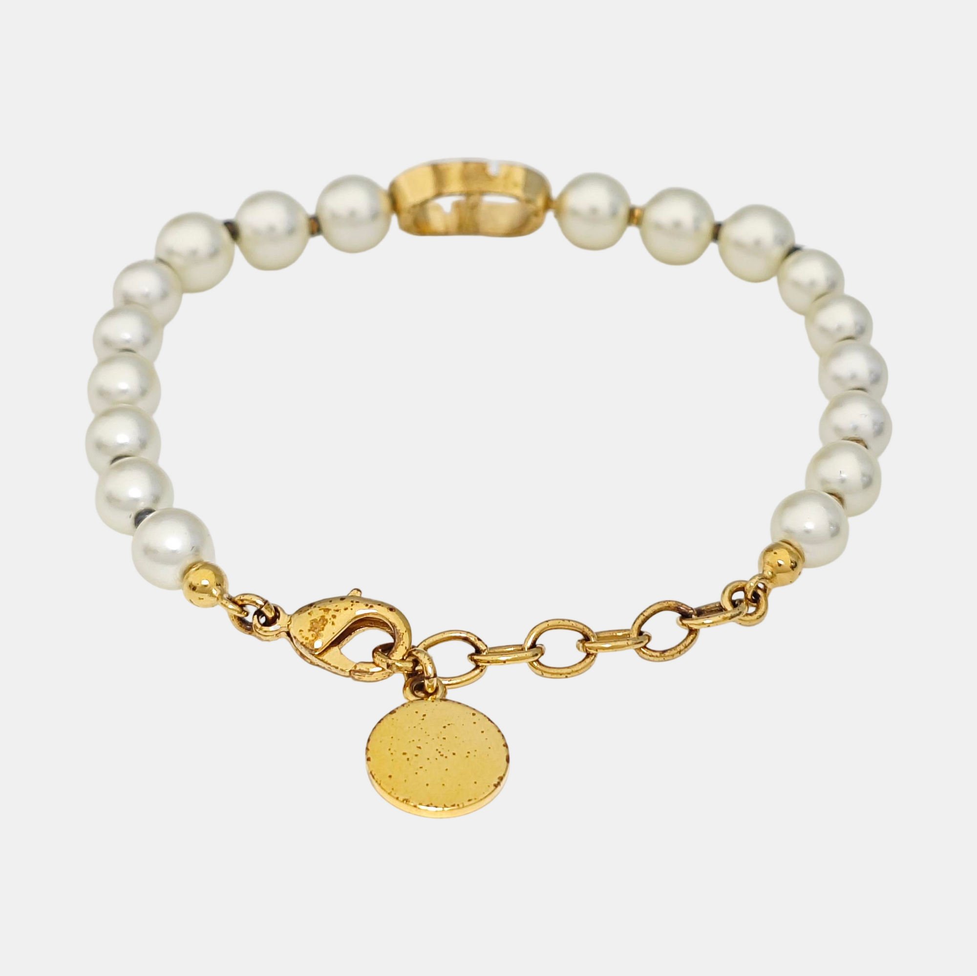 30 Montaigne Faux Pearl White Bracelet
