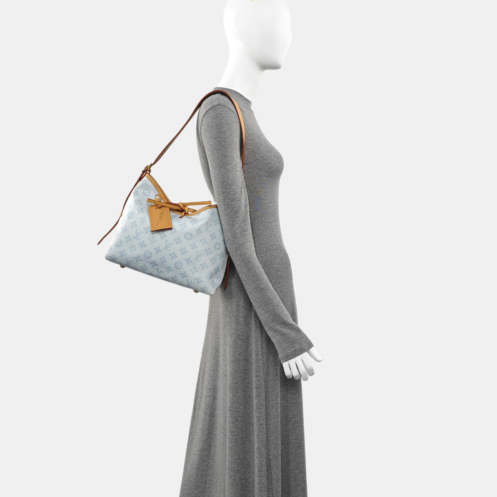 CARRYALL PM Monogram Coated Canvas Blue