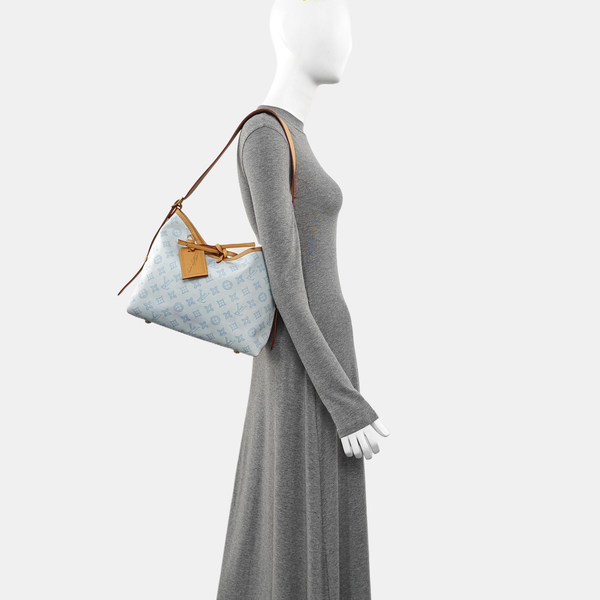 CARRYALL PM Monogram Coated Canvas Blue