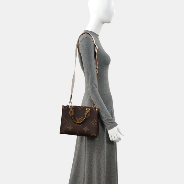 ONTHEGO PM Monogram Coated Canvas Brown