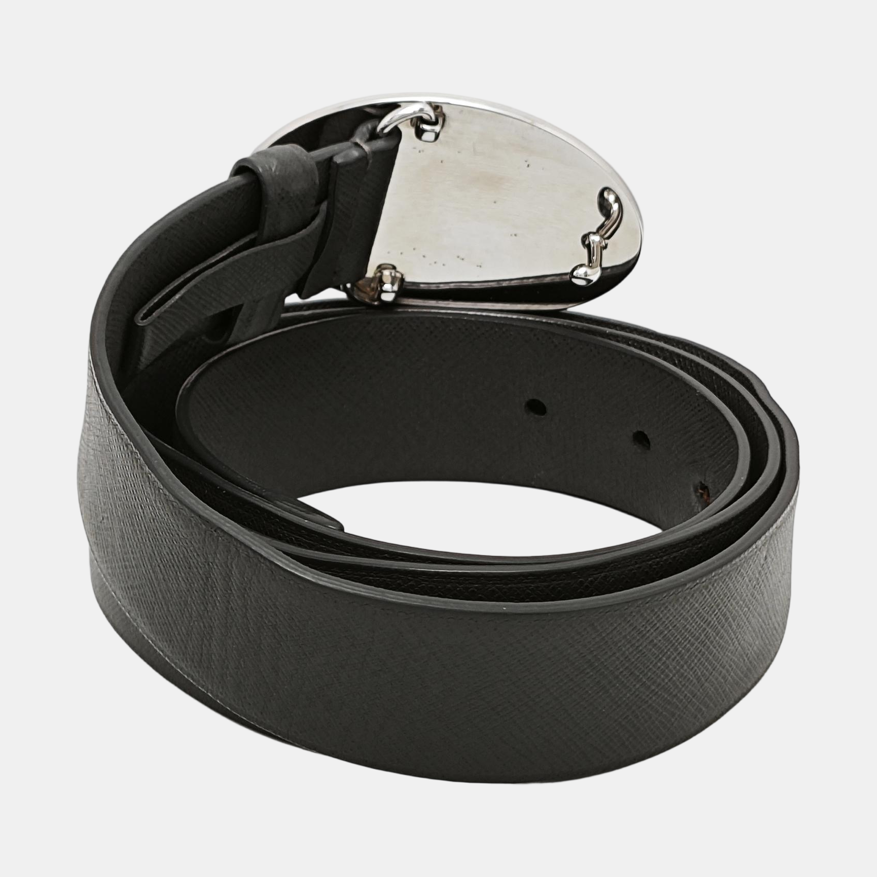 Leather Belt Gray