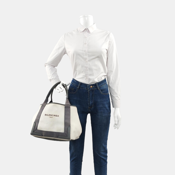 Navy Small Canvas White