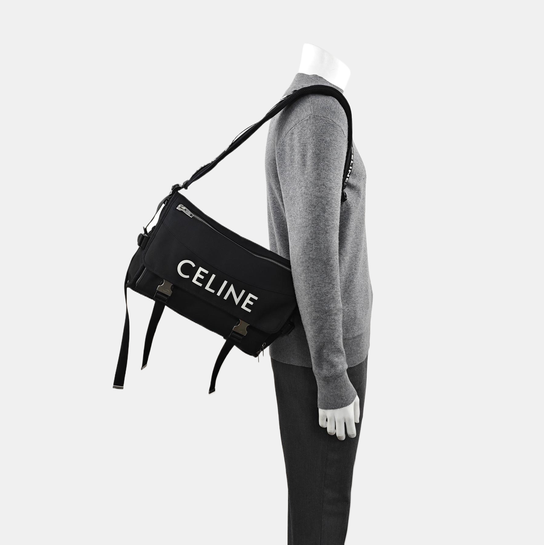 Canvas Shoulder Bag Black