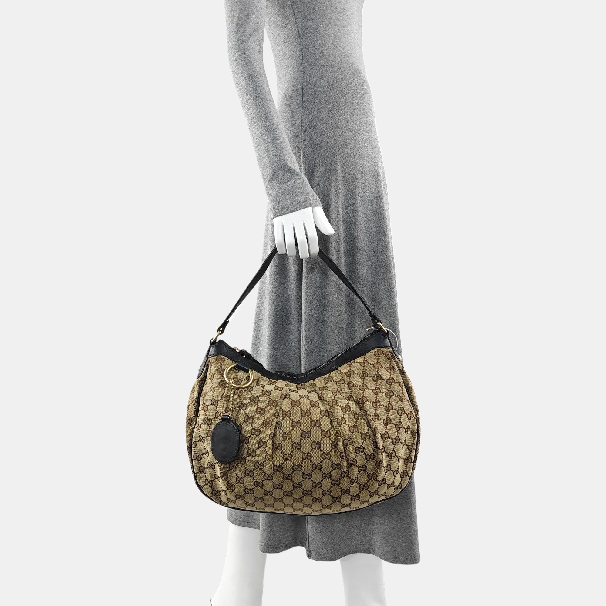 Monogram Canvas Top Handle Bag Brown