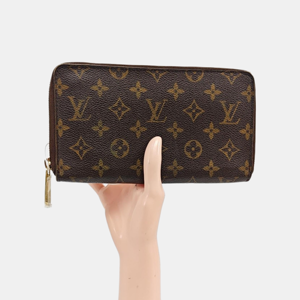 ZIPPY Monogram Coated Canvas Brown Wallet