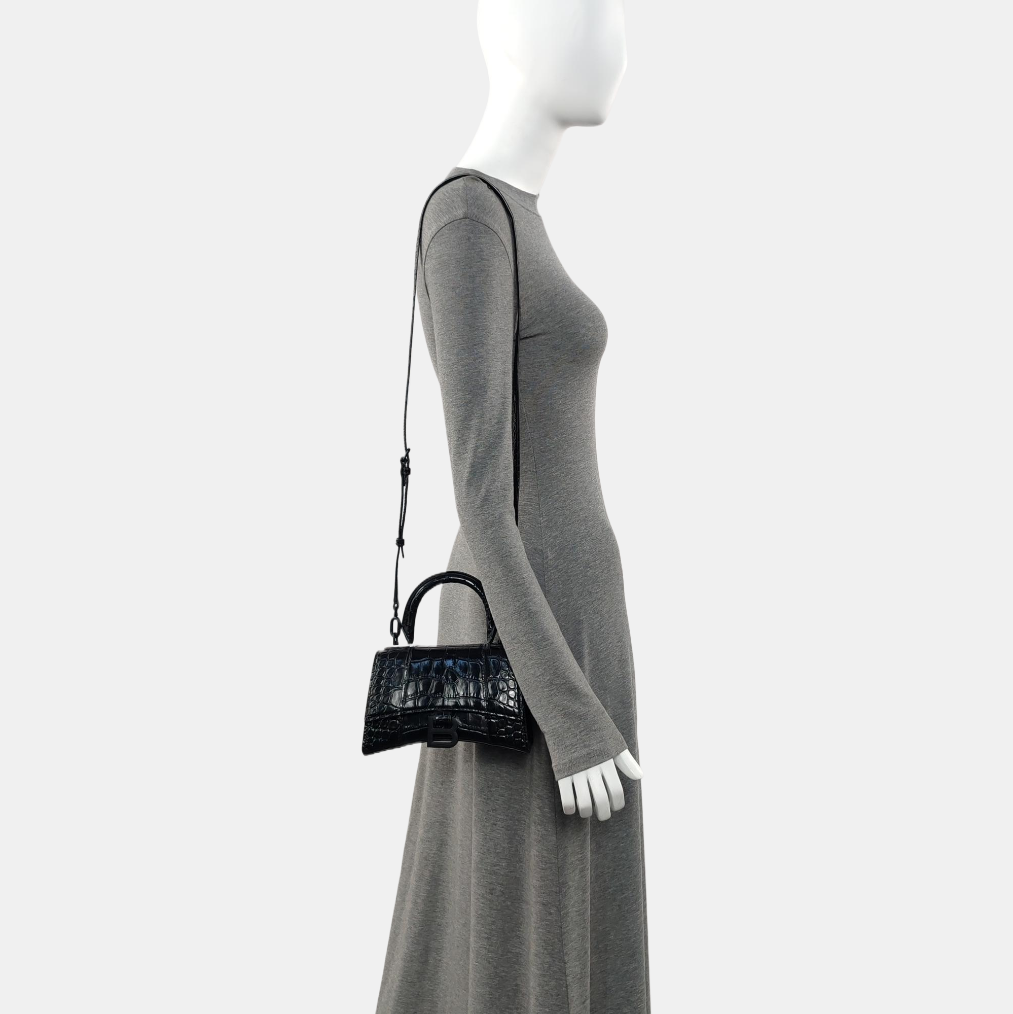 Hourglass XS Calfskin Black