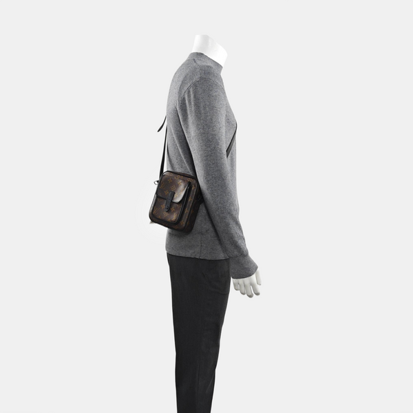 CHRISTOPHER Monogram Coated Canvas Brown