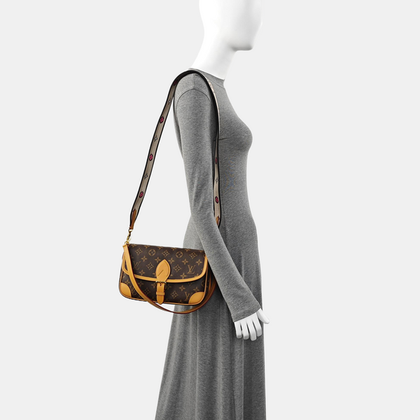 DIANE Monogram Coated Canvas Brown
