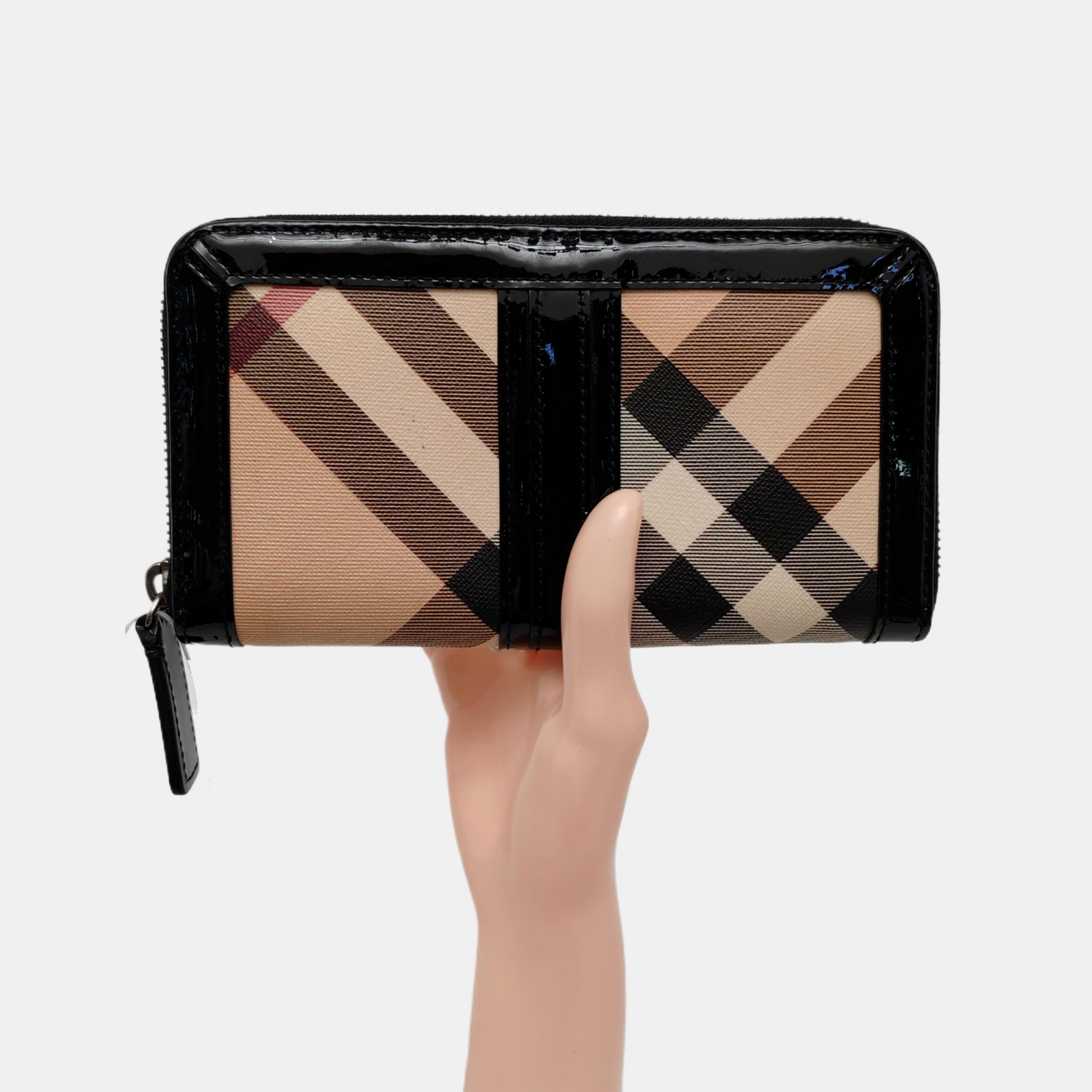 Coated Canvas Wallet Beige