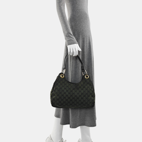 Monogram Canvas Top Handle Bag Green