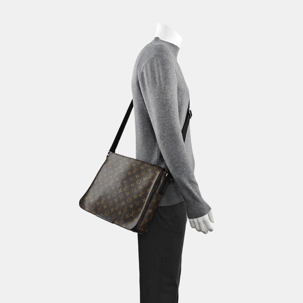 DISTRICT MM Monogram Coated Canvas Brown