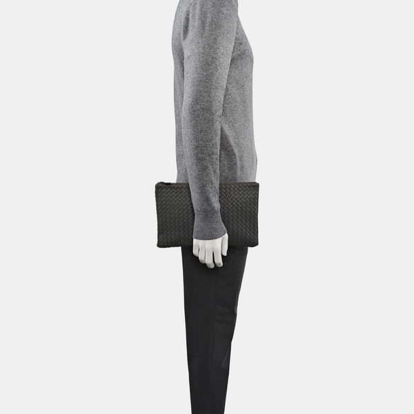 Lambskin Clutch Gray