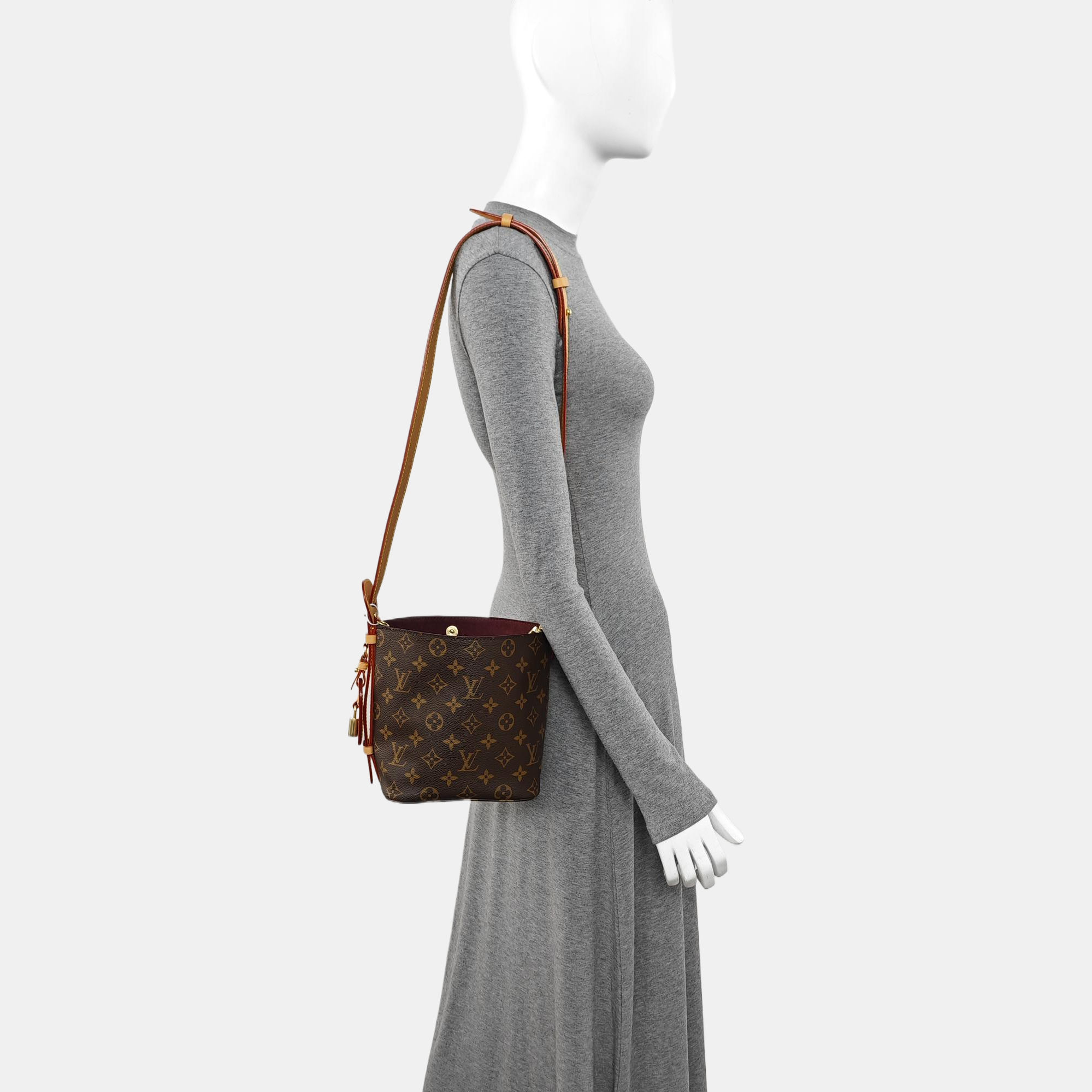 ALL IN Monogram Coated Canvas Brown