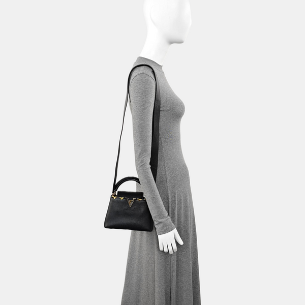 CAPUCINES Mini Calfskin Black