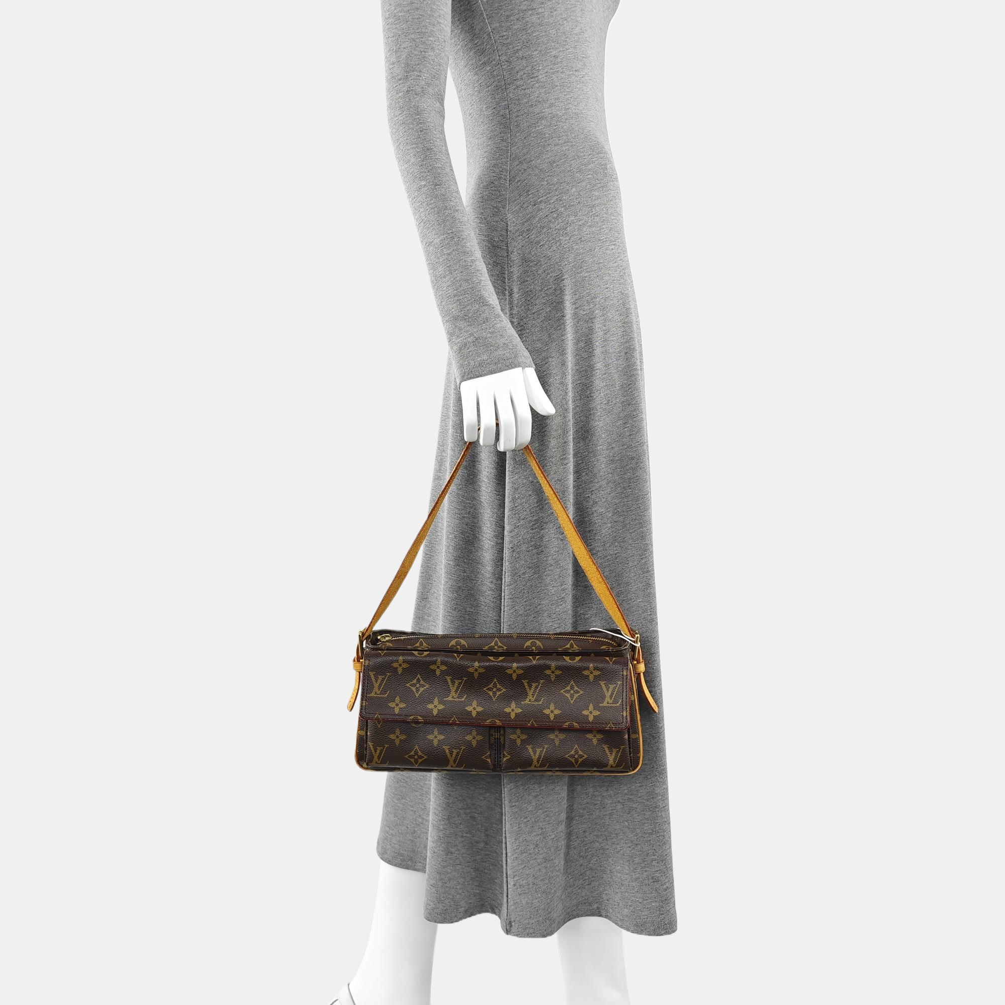 VIVA CITE Monogram Coated Canvas Brown