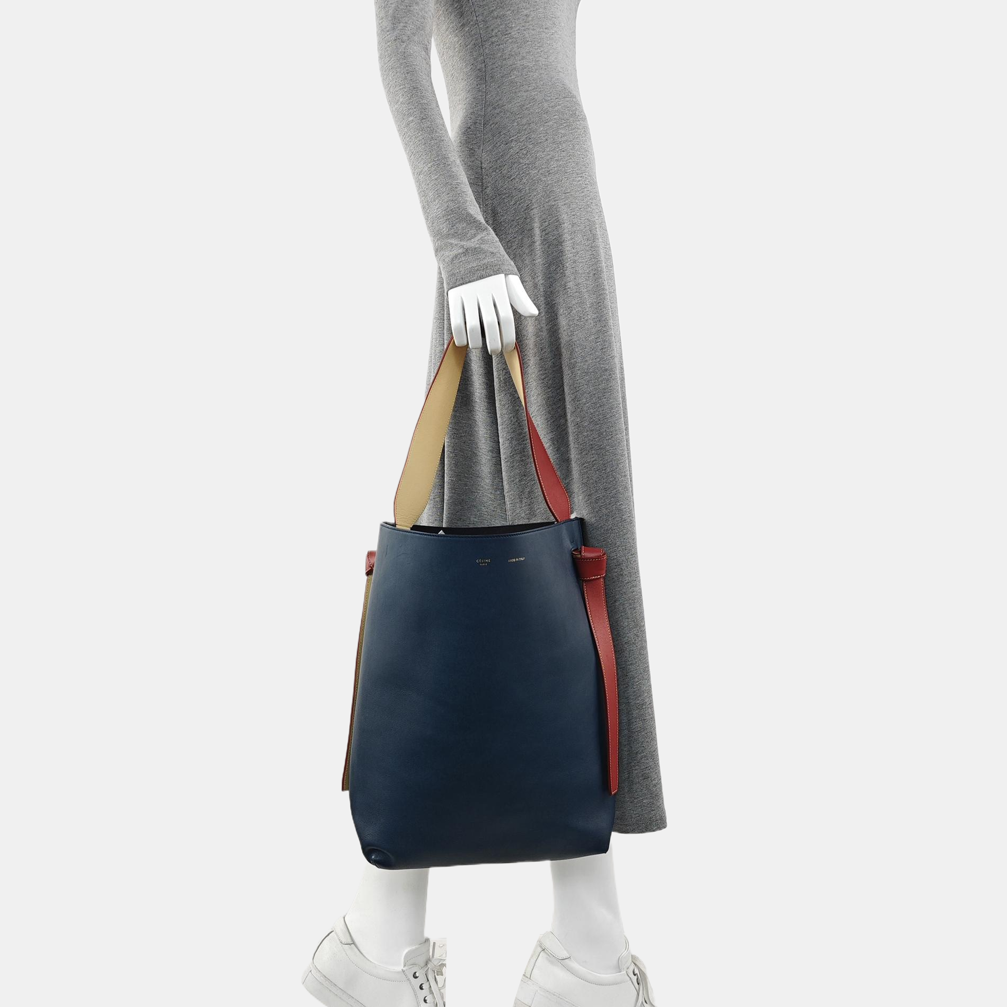 TWISTED CABAS Small Calfskin Blue