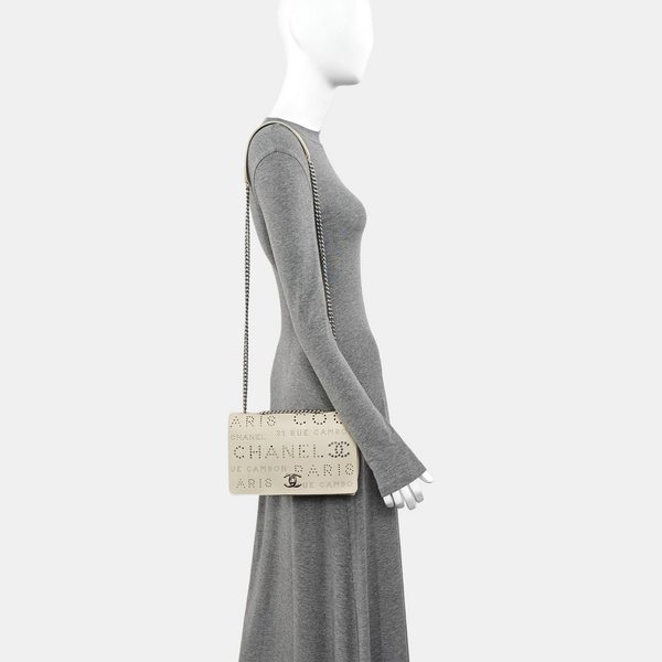 Calfskin Shoulder Bag White