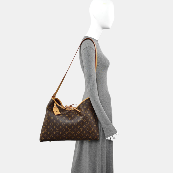 CARRYALL MM Monogram Coated Canvas Brown