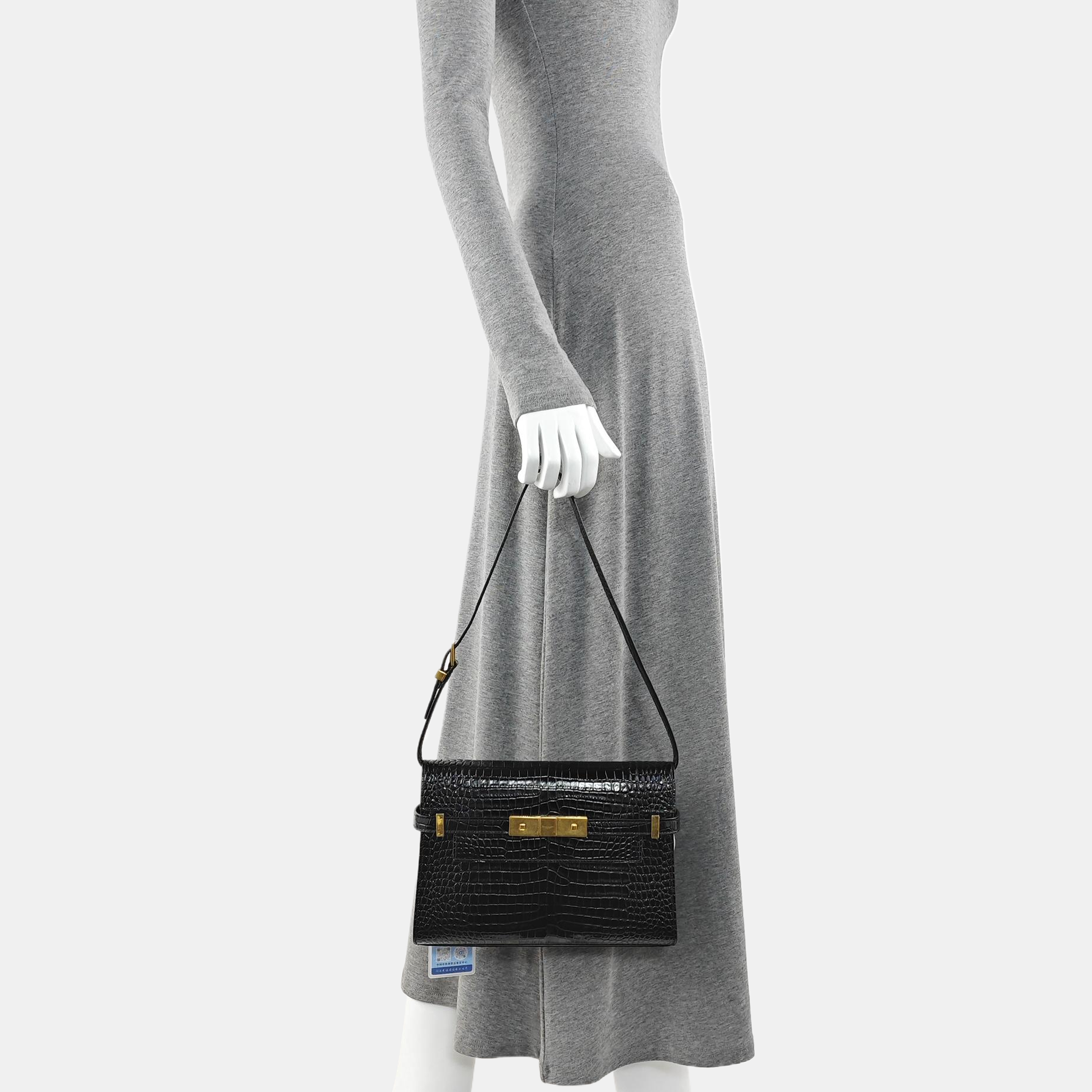MANHATTAN Small Calfskin Black