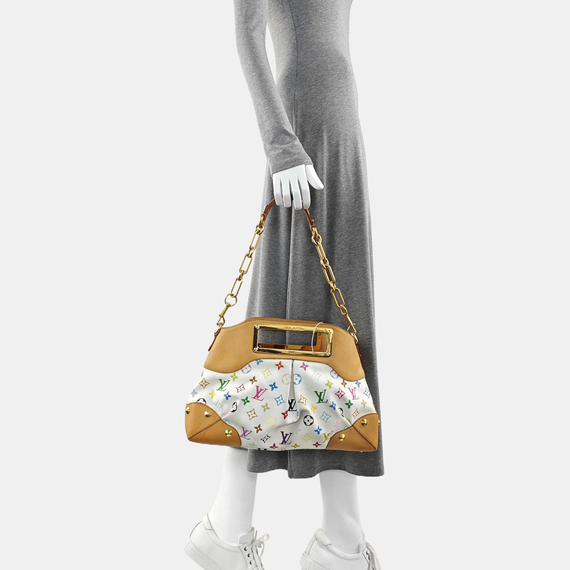 LV × TM JUDY MM Monogram Coated Canvas White