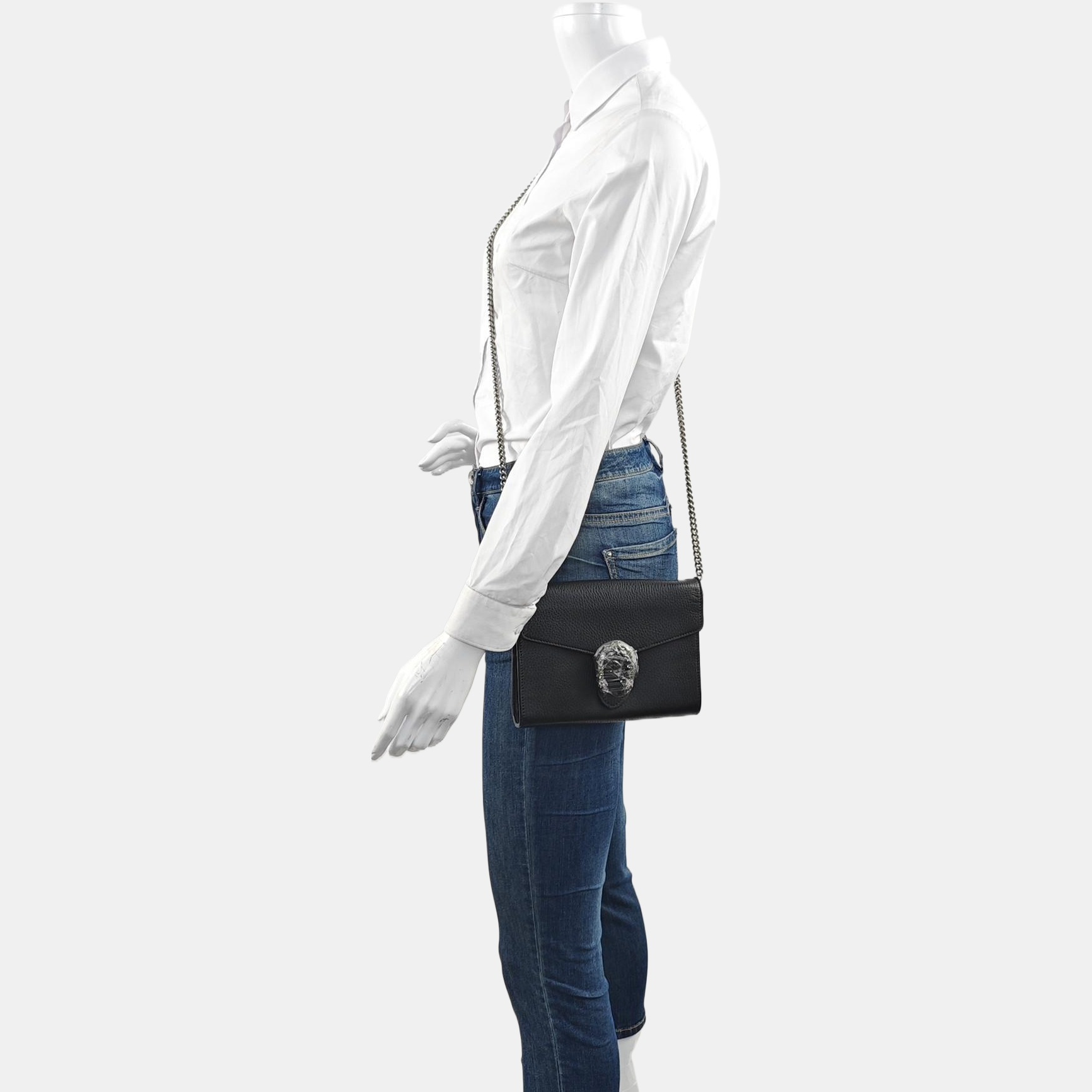 Authenticated pre-owned  Dionysus Mini Calfskin Black - Shoulder Bag at Looply