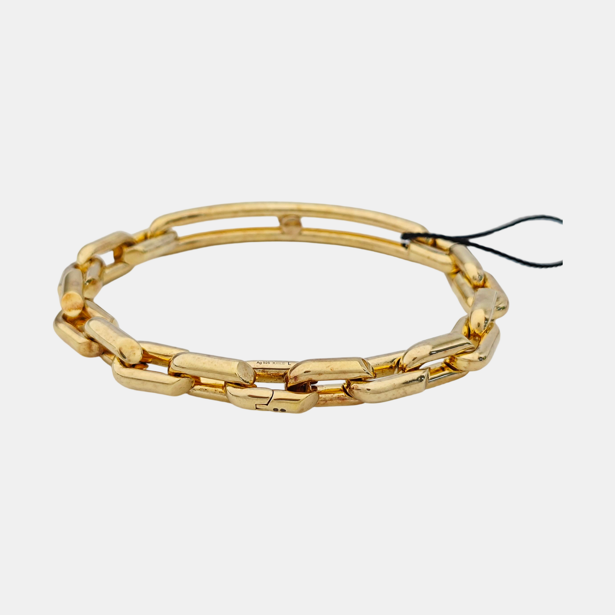 925 Sterling Silver Gold Bracelet