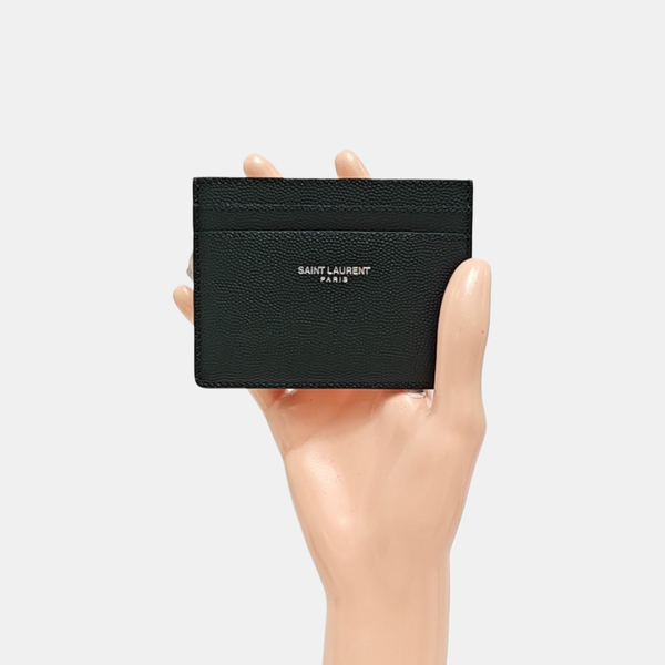 Calfskin Card Holder Green