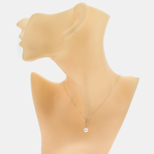 18k White Gold Silver Necklace