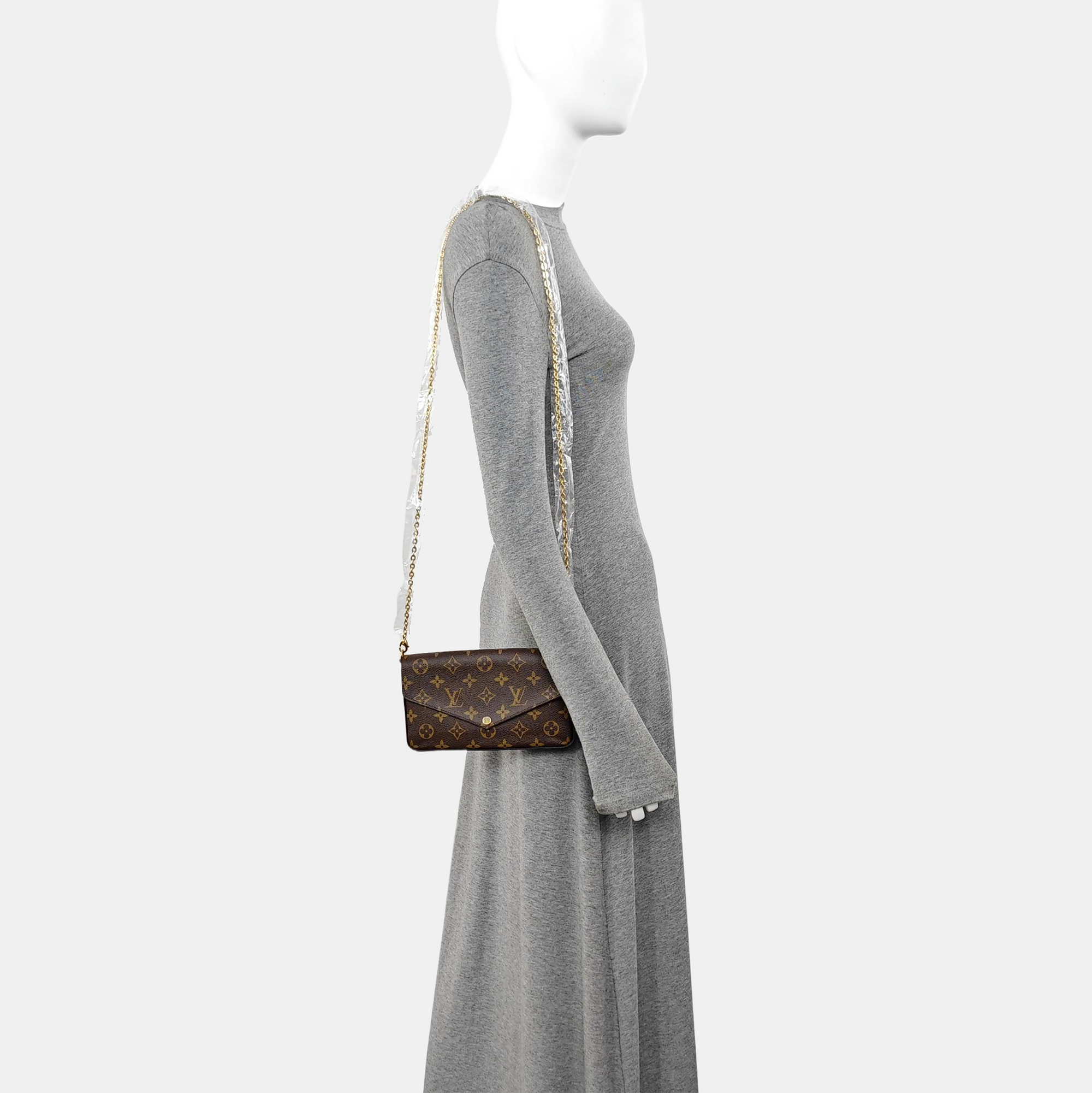 FÉLICIE Monogram Coated Canvas Brown