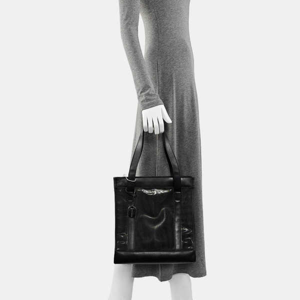 Special Material Top Handle Bag Black