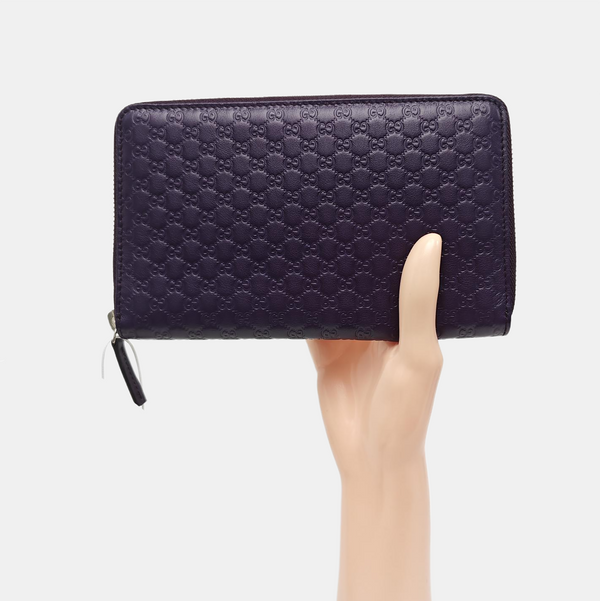 Monogram Calfskin Wallet Purple