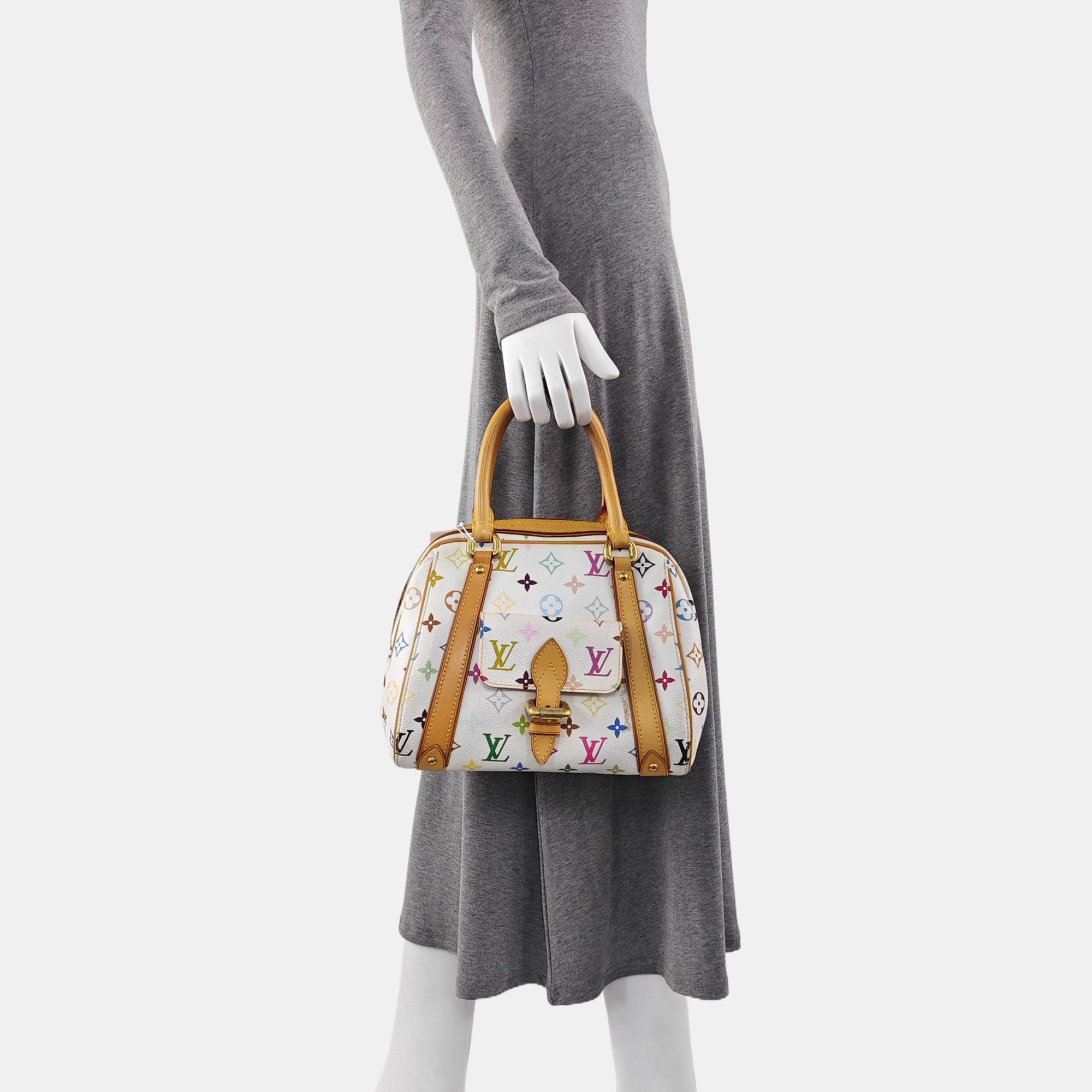 LV × TM PRISCILLA Monogram Coated Canvas White